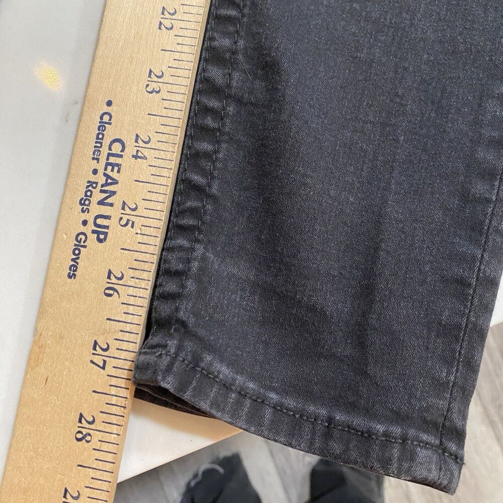 True Religion Womens 31 Moto Super Skinny Jeans Faded Black Zip Pockets Stretch - Picture 14 of 14